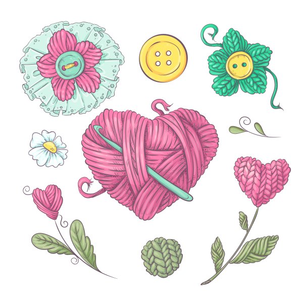 Клубки пряжи svg