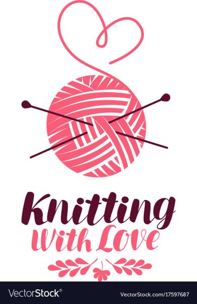 Логотип клубок пряжи