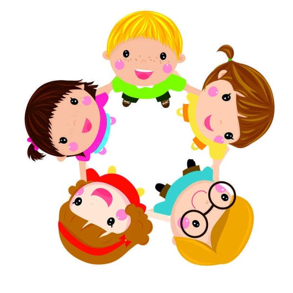 Дети стоят в кругу