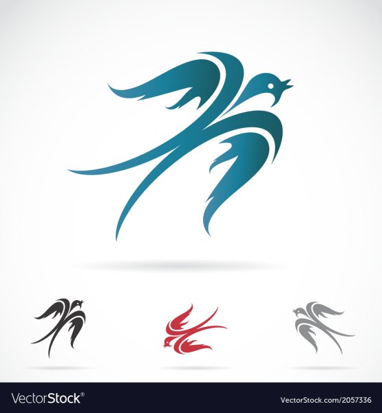 Ласточка рисунок стилизованный