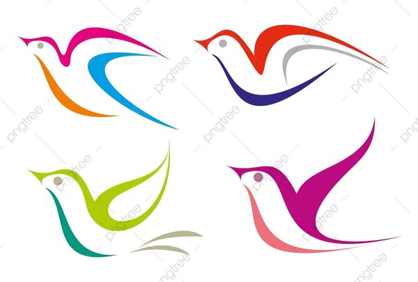 Птица логотип вектор