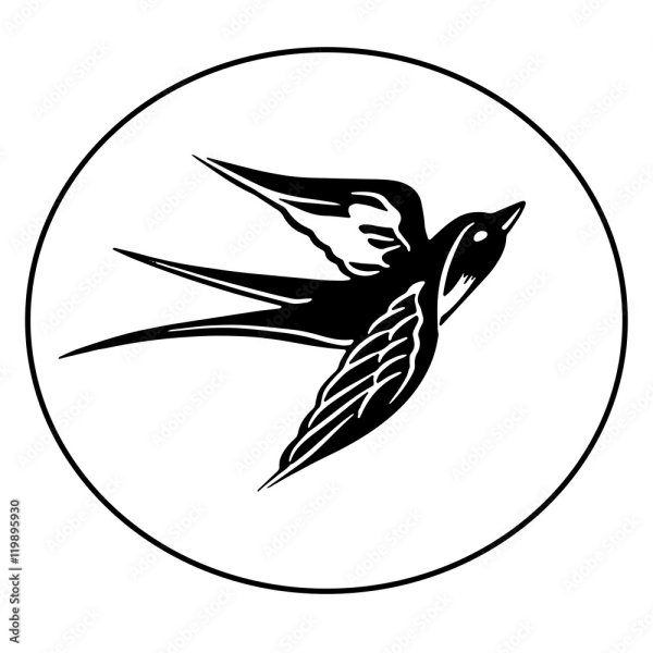 Эмблема птицы для детей