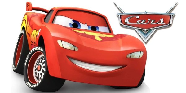 Тачки молния Маккуин на белом фоне