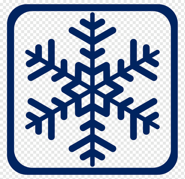 Снежинка значок на прозрачном фоне