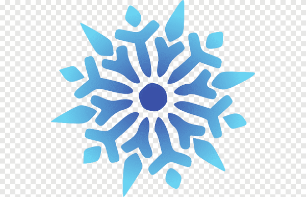 Снежинка мультяшная