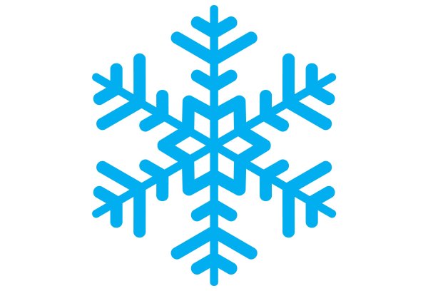 Снежинки без фона