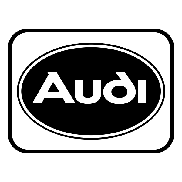 Логотип Ауди черно белый
