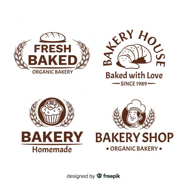 Пекарня дизайн логотип