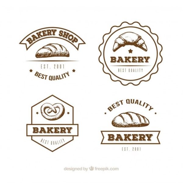 Выпечка пекарня логотип