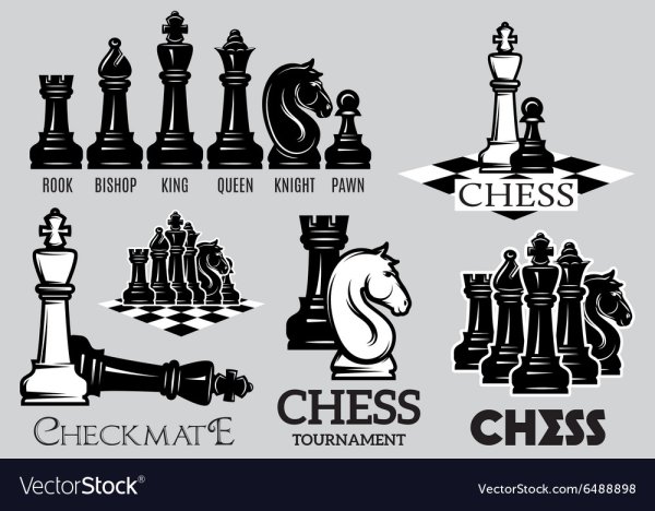 Плакат векторный шахматы