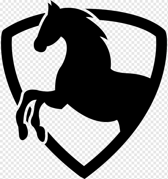 Лошадка трафарет