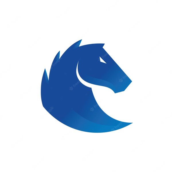 Логотип лошади без фона