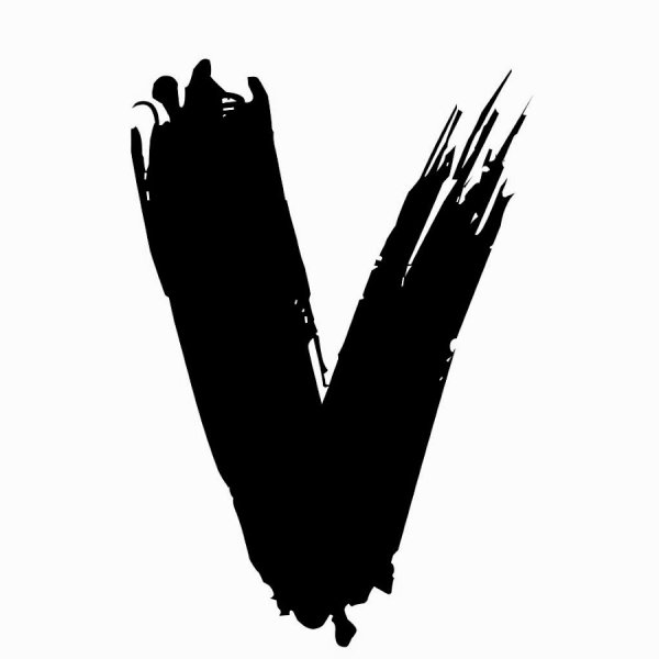 Крутая буква v