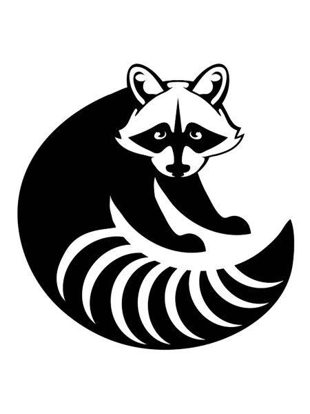 Енот в круге