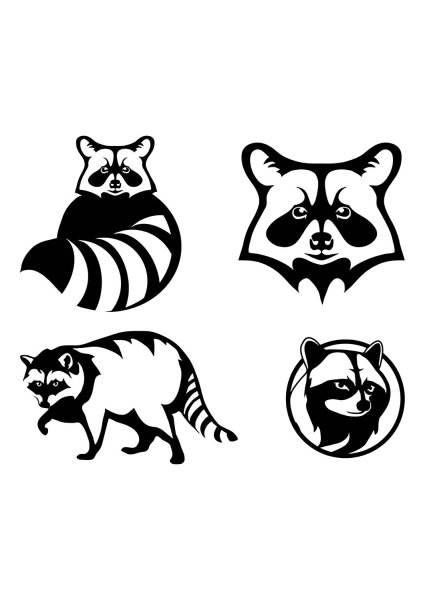 Стилизованный енот