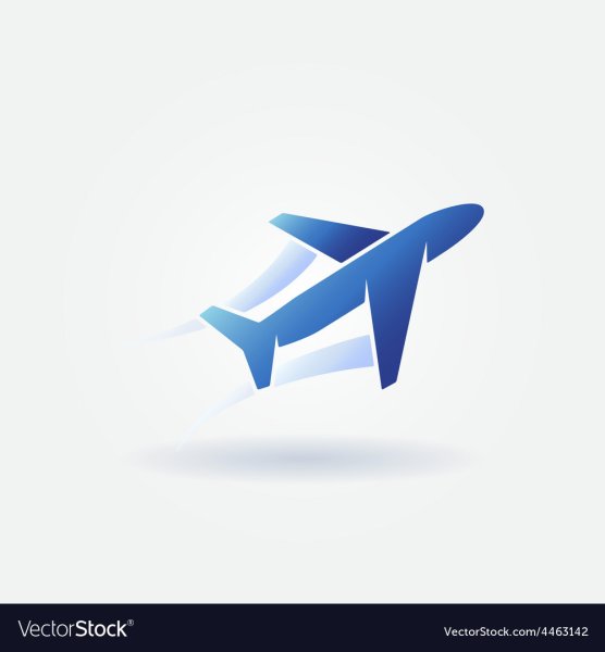 Макет самолета для логотипа