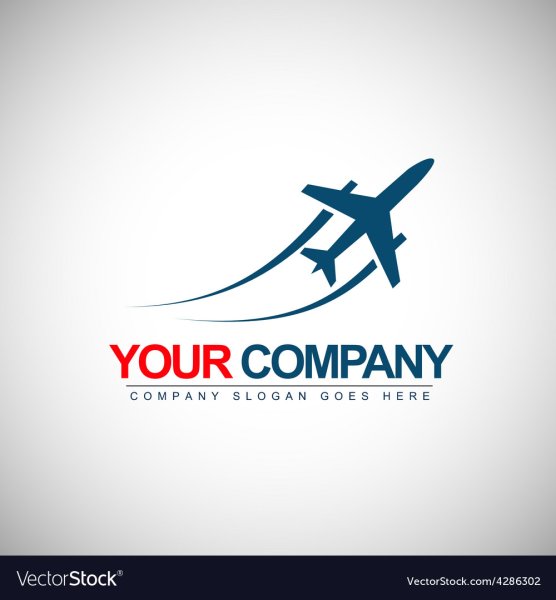 Самолет логотип вектор