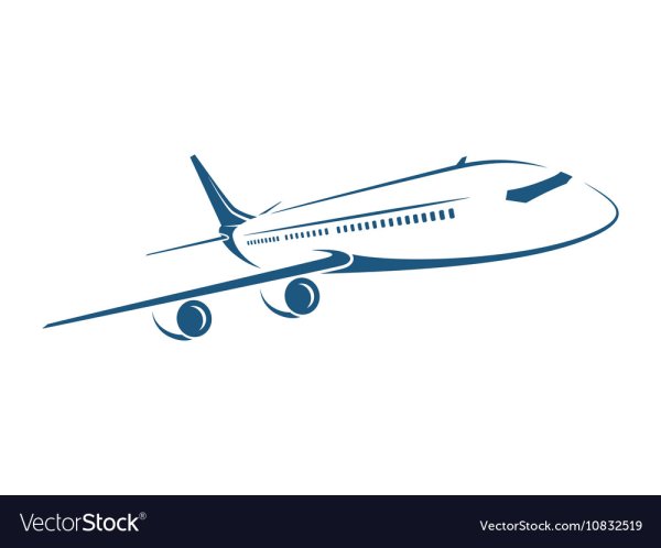 Самолет пассажирский символ