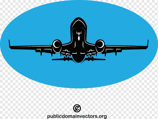 Самолет взлетает векторный рисунок