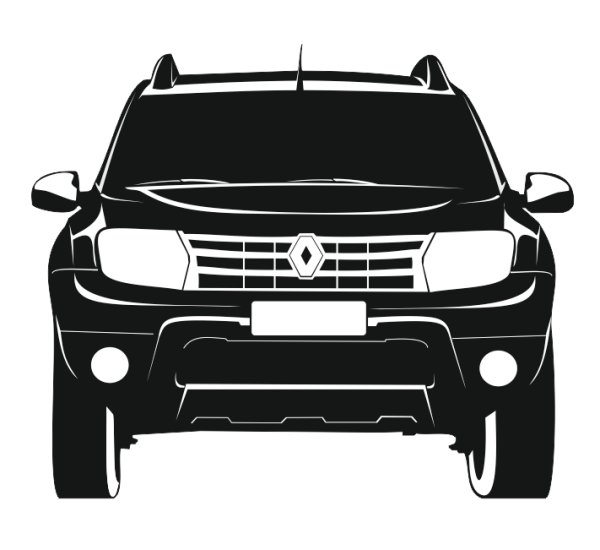 Рено Дастер силуэт