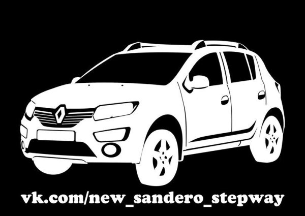 Раскраска Рено Сандеро степвей
