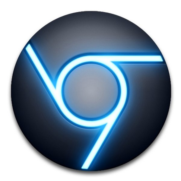 Неоновая иконка для браузера