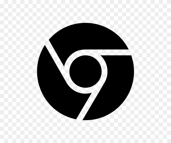 Черный значок гугл хром