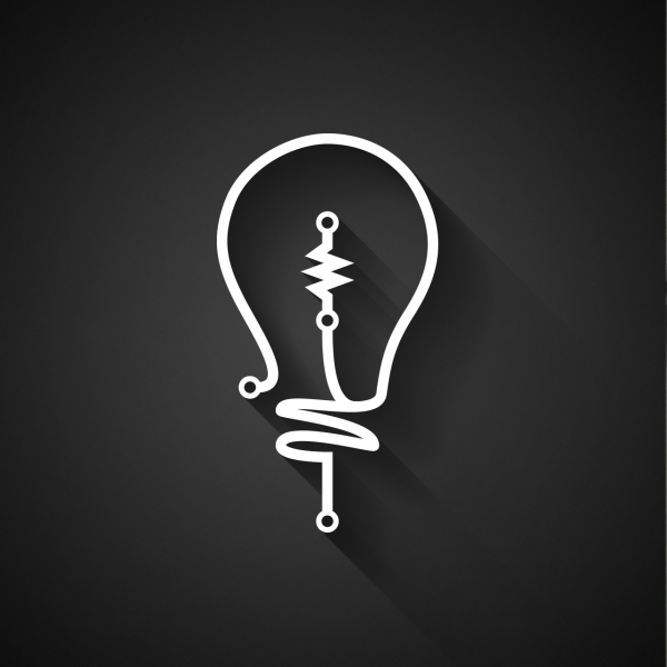 Стилизованная лампочка
