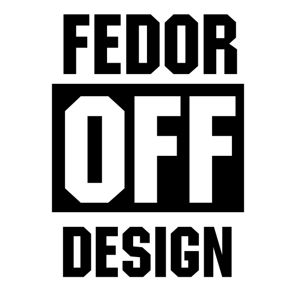 Надпись Fedor трафарет