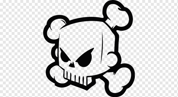 Наклейка Монстер черепом