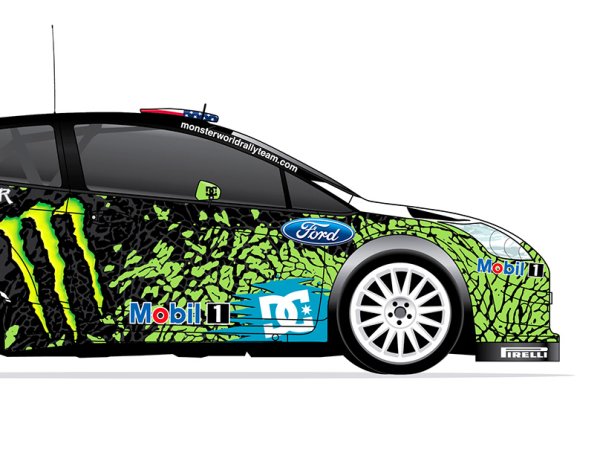 Развертка упаковка Monster Energy