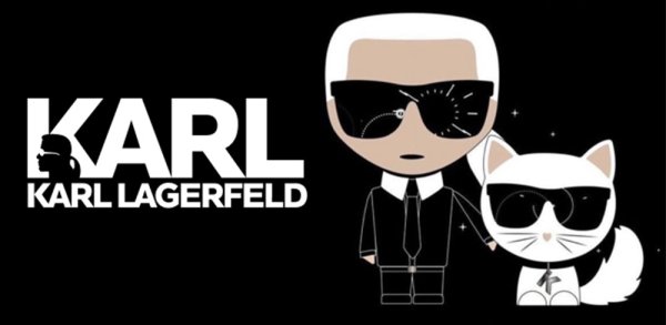 Карл Лагерфельд мультяшный