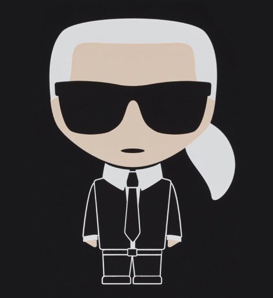 Карл Лагерфельд мультяшный