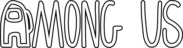Амонг АС надпись