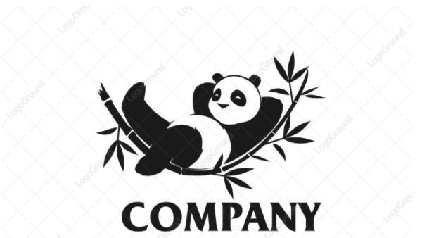 Panda Векторная надпись