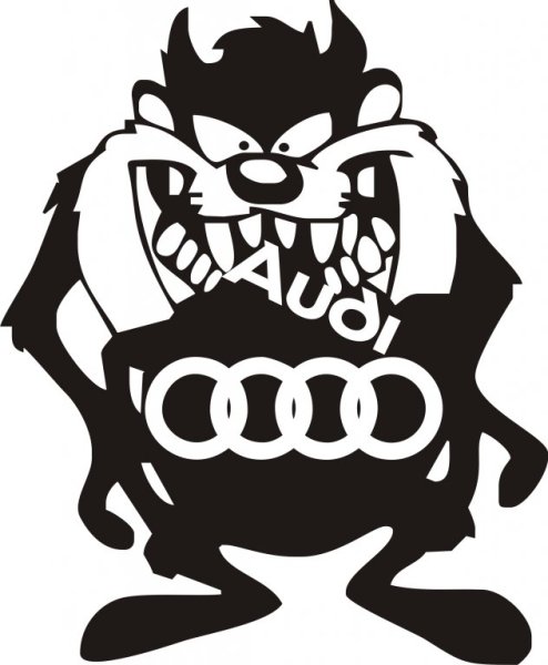 Тасманский дьявол наклейка на авто