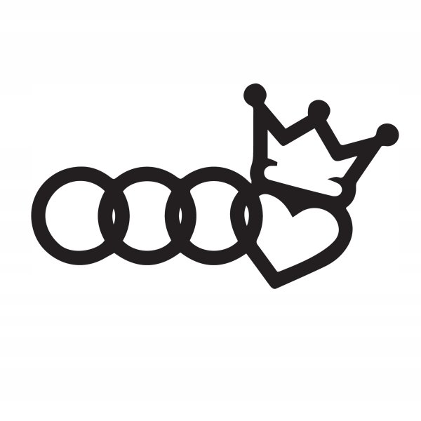 Наклейка Ауди кольца