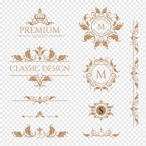 Винтажные элементы для логотипа