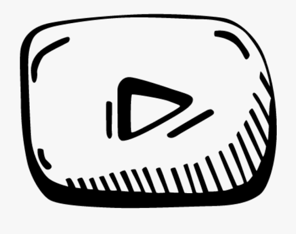 Кнопка ютуба раскраска