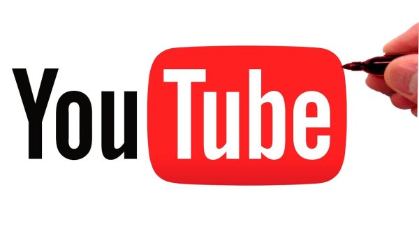 Надпись ютуб на белом фоне