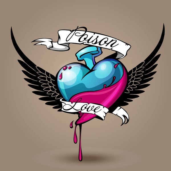 Иллюстрации яд в сердце