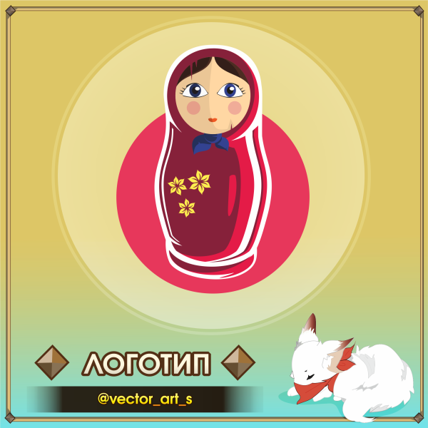 Значок Матрешка