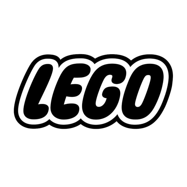 Наклейка с логотипом лего
