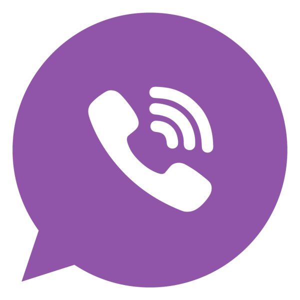 Значок вайбера белый