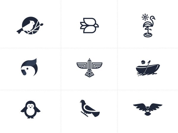 Логотип в виде птицы