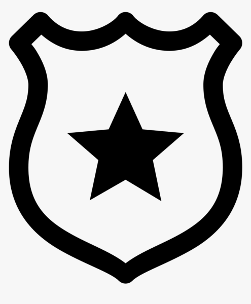 Значок полиции США вектор