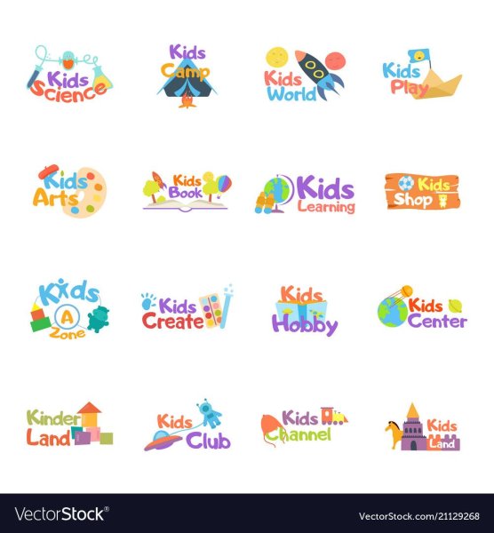 Красивые детские логотипы