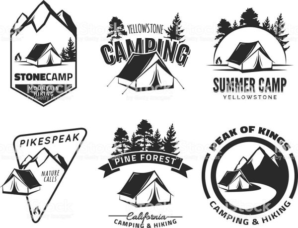 Логотип поход палатка