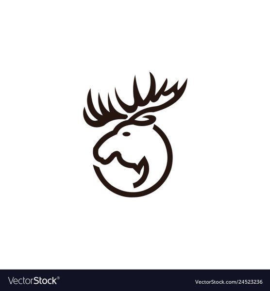 Стилизованное изображение лося