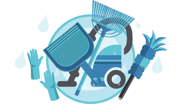 Уборка логотип